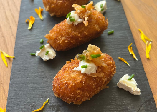 🧀 Croquetas de Queso de Cabra con Cebolla al PX